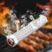 FixtureDisplays® Smoker Tube Stainless Steel BBQ Gas Grill Smoker Tube Mesh Tube Pellets Smoke Box Barbecue Accessory (2 inches Hex 11.8 inches Length) 15742